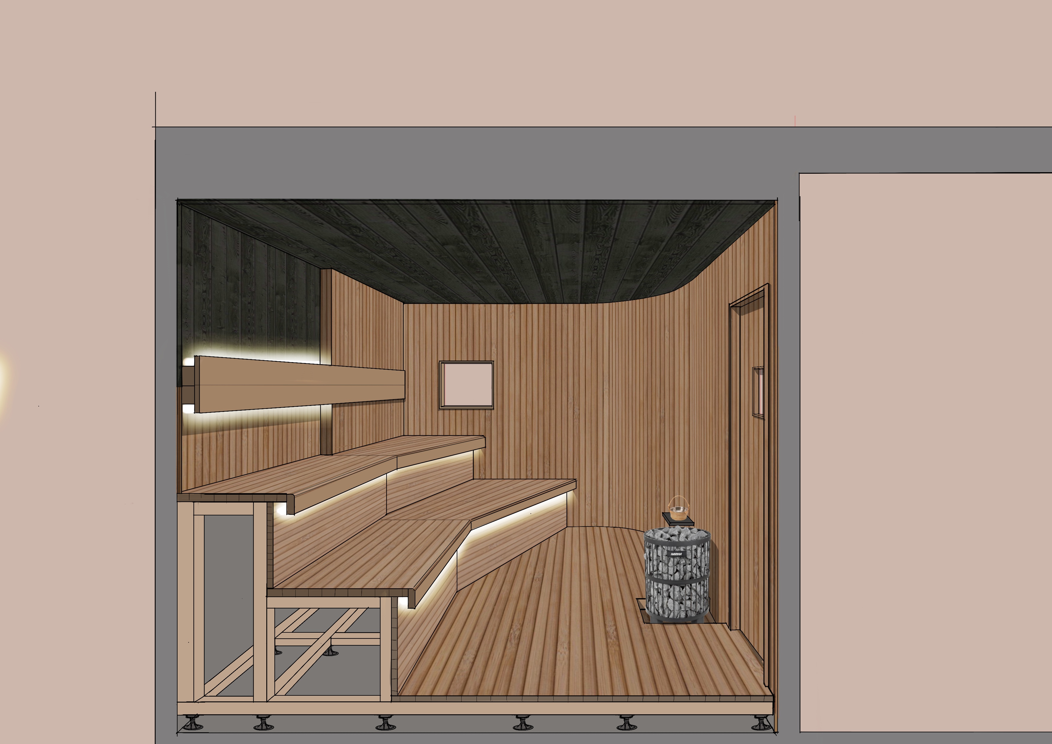 サウナルームの画像